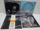 4 Vinyl Records Thelonius Monk Satchmo John Coltrane Sonny Boy Williamson
