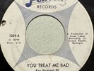 THE JUJUS-You Treat Me Bad/Hey Little Girl-RARE Garage Rock FENTON 45 RPM