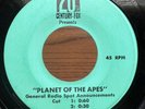 Planet Of The Apes General Radio Spot 45 - Rare Sci-Fi Promo Charlton Heston