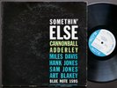 MILES DAVIS CANNONBALL ADDERLEY Somethin' Else LP BLUE NOTE BLP 1595 EAR DG MONO