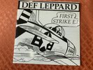 Def Leppard First Strike EP RED VINYL Rare EX+ Original 7
