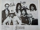 Saxon - Wheels Of Steel.  AUTOGRAPHED official Photo from 1980 UK Tour.  NWOBHM