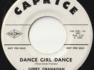 GERRY GRANAHAN 45: DANCE GIRL DANCE/TOO BIG US CAPRICE 108 EX & EX-  PROMO  1961