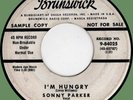 SONNY PARKER I'm Hungry / Jealous Blues 45rpm Brunswick 1953 WLP blues shouter