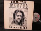 PETER TOSH Wanted Dread & Alive 1981 VINYL LP Rolling Stone Records REGGAE