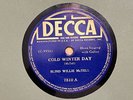 Blind Willie McTell-Cold Winter Day/Lay Some Flowers On My DECCA 7810 78 RPM V+