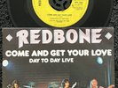 Redbone ‎– Come And Get Your Love 7'' Vinyl IMPORT 1974 CLEANED/PLAY TESTED VG+