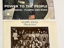 Beatles John Lennon 45rpms with Picture Sleeves Power To The People, Happy Xmas