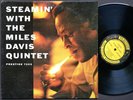 MILES DAVIS Steamin' LP PRESTIGE PRLP 7200 NJ DG MONO John Coltrane Red Garland