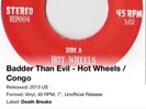 *RARE* Funk 45 Record Death Breaks 003 Badder Than Evil NM-