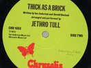 Jethro Tull Thick As A Brick GIMMICK SLEEVE Chrysilis Vinyl LP