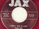 BOBBY HILL & THE KINGS Sunday Kind of Love Jax Doo Wop R&B Red Wax 45 HEAR
