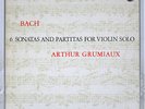 GRUMIAUX BACH: 6SONATAS AND PARTITAS FOR VIOLIN SOLO PHILIPS 15PC104 JAPAN 3LP