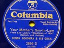 BILLIE HOLIDAY+BENNY GOODMAN ORCH ‘YOUR MOTHER’S SON-IN-LAW’ COLUMBIA 2856-D