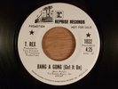 T. Rex Bang A Gong (Get It On)/Raw Ramp Promo Glam Rock Marc Bolan 1971 Reprise