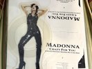 MADONNA CRAZY For YOU SHAPED PICTURE DISC UK IMPORT 1991 with PLINTH DISPLAY