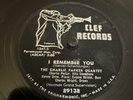 Clef 78 RPM Charlie Parker Quartet - I Remember You / Chi Chi 89138 V+ Jazz Bop