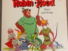 Walt Disney's Robin Hood Story And Songs Album LP Vinyl Record 1973 RARE