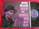 Jackie McLean LP Makin' The Changes 1985 reissue New Jazz-OJC-197 NM
