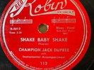 78Rpm R&B Rocker, Campion Jack Dupree 'Shake Baby Shake' US Red Robin  EX+