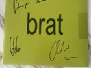 Charli XCX - BRAT  SIGNED Clear Pink Splattered VINYL LP w/ HANDWRITTEN LYRIC