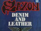 SAXON Denim and Leather 2018 SEALED LP Blue w/White & Grey Splatter Vinyl