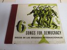 Vintage POLITICAL FOLK MUSIC 78 set 6 Songs For Democracy International Brigade