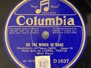 Lionel Tertis On the Wings of Song Gramophone SP Records 10 inch D 1637