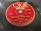 Prewar Blues 78 Texas Alexander Okeh 8526 Range In My Kitchen Blues good rare