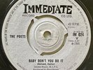 * POETS Baby Don't You Do It/I'll Come Home RARE UK MOD BEAT PSYCH Immediate 45