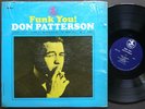 DON PATTERSON Funk You  LP PRESTIGE PR 7613 US 1969 JAZZ Sonny Stitt Pat Martino
