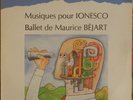 HUGUES LE BARS - MAURICE BEJART Musiques Pour Ionesco France LP