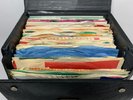 Vintage Vinyl Record  black  Carry Case 7