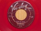 The Spaniels doo wop red vinyl 45 Let's Make Up bw Play It Cool on Vee Jay