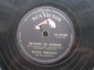 ELVIS PRESLEY 78 RPM RETURN TO SENDER / WHERE DO YOU COME FROM 1963 PHIL RCA