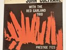 John Coltrane With The Red Garland Trio Prestige ‎– 7123, RARE LP, Mono US 1958