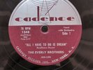 78 RPM All I Have To Do Is Dream Claudette Everly Brothers Cadence 1348