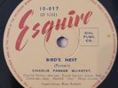 Charlie Parker Bird's Nest Cool Blues Esquire 10-017 Jazz 78 RPM E+ HEAR