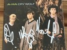 A-Ha - Cry Wolf Limited Edition 7” Single Signed By The Band 1986