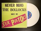 SUPER RARE WHITE SEX PISTOLS NEVER MIND THE BOLLOCKS LIMITED EDITION VINYL LP