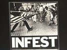 INFEST Clear Vinyl Neanderthal spazz crossed out