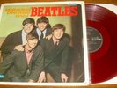 The BEATLES Please Please Me Japanese RED colored vinyl LP Odeon OP-7548 VG+