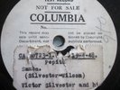 Columbia 78rpm Test Record Victor Silvester Pepita Samba CA 20723-1 One-Sided