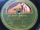 78 rpm 12” ALDO FERRARESI violin . Gounod Ave Maria . Paganini Le Streghe