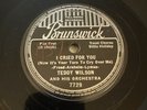 Brunswick 78 RPM Teddy Wilson Billie Holiday Ella Fitzgerald - I Cried 7729 E
