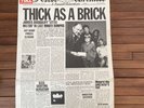 Jethro Tull Thick As A Brick Newspaper Sleeve LP Album 12”Vinyl Record