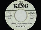 Northern Soul Popcorn 45 - Lloyd Nolan - I Don't Know About You - King