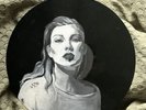 Handpainted TAYLOR SWIFT swiftie vinyl memoribillia ART display decor pop Music