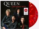 New, Torn Seal: QUEEN - Greatest Hits Ruby Blend Vinyl Red/Orange Swirl 2 LP