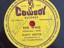 RUSTY KEEFER – RED WING / MOON OVER THE ANDES 78 schellack 1948 Bill Haley invol